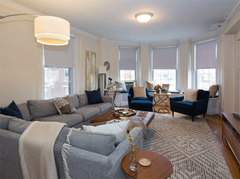 Beautiful, large bay windows